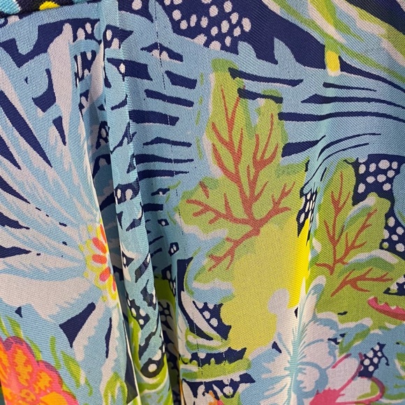 Vintage Don Luis De Espana Multicolor Funky Floral Print Flowy Maxi Dress S/M - Picture 10 of 12